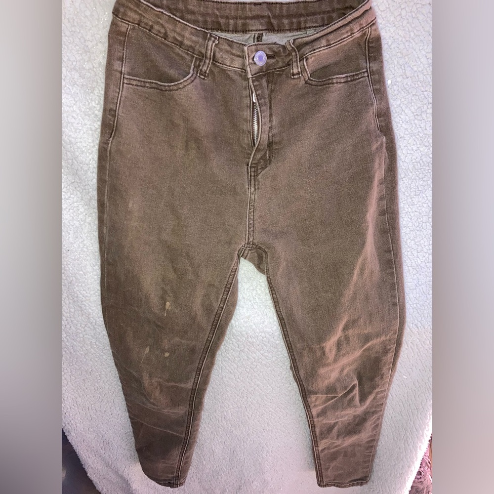SHEIN Brown Skinny Jeans